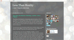 Desktop Screenshot of lessthanreality.com